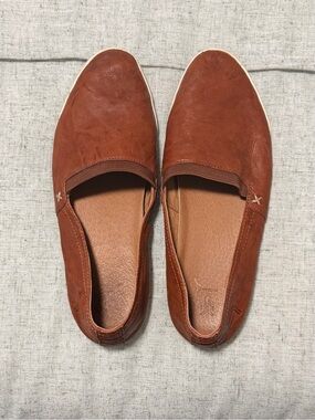 Frye Slip-On Flats in Rust